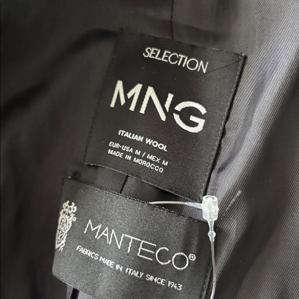 Mango Olive Italian Wool Selection Long Coat, new with tags missing belt - Picture 2 of 5